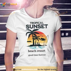 Tropical Sunset Beach Resort Good Time Forever Shirt