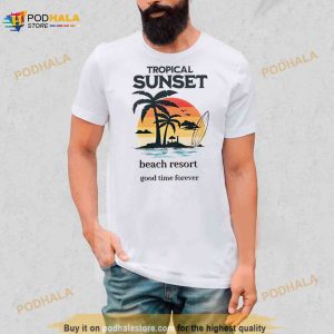 Tropical Sunset Beach Resort Good Time Forever Shirt 2