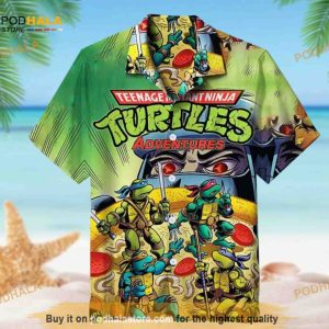 Turtle Paradise Hawaiian Shirt - Tropical Vibes, Summer Aloha Shirt