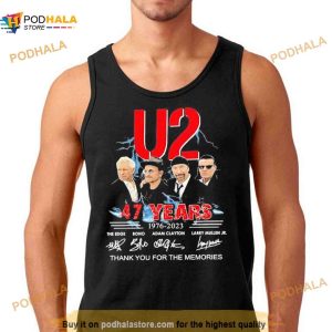 U2 47 Years 1976 2023 Thank You For The Memories Signatures Shirt 2