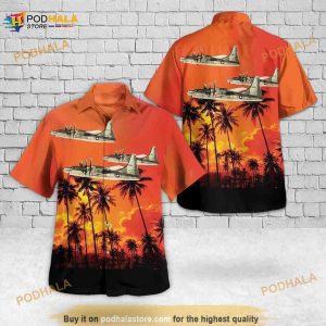 US Army Air Forces Douglas A-24 Banshee Hawaiian Shirt, 4th Of July Aloha Shirt