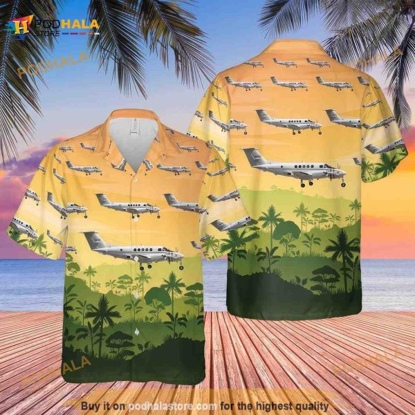 US Army Beechcraft C-12u-2 Huron Hawaiian Shirt