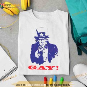 Uncle Sam Gay Live Laugh Lesbian Shirt 2