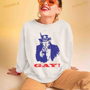 Uncle Sam Gay Live Laugh Lesbian Shirt 3