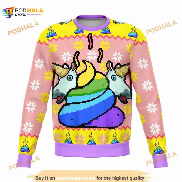Unicorn Poo Ugly Christmas Sweater, Funny Xmas Gifts