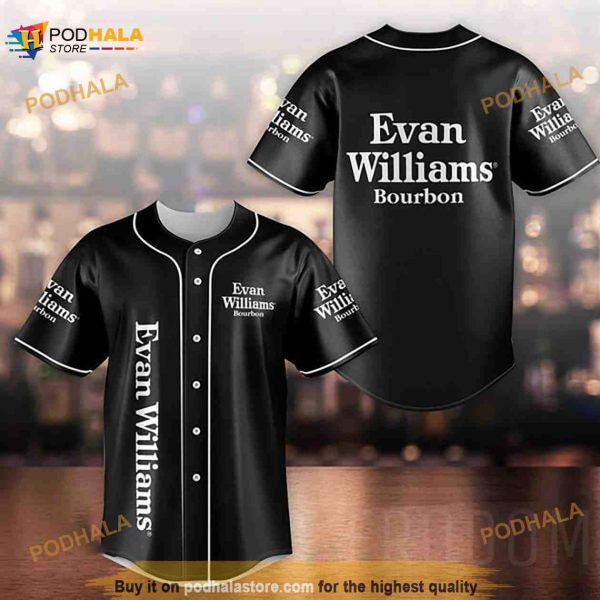Unisex Black Evan Williams 3D Baseball Jersey Shirt