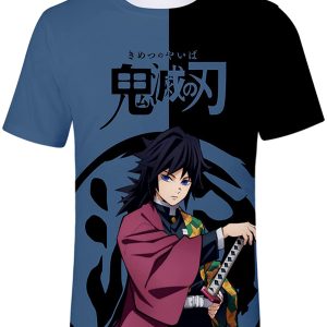 Unisex Demon Slayer 3D Anime Shirt, Funny Anime Gift For Fans