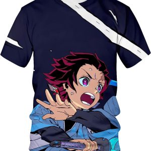 Unisex Demon Slayer Kamado Tanjirou 3D Anime Shirt For Women Men