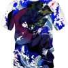 Unisex Demon Slayer Tomioka Giyuu Pattern 3D Anime Shirt