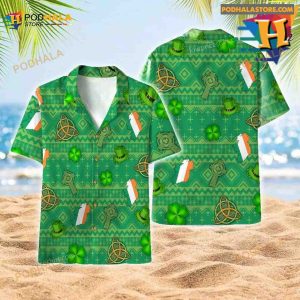 Unisex Irish Saint Patricks Day With The Celtic Cross And The Triquetra