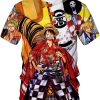 Unisex One Piece Luffy Pattern 3D Anime Shirt
