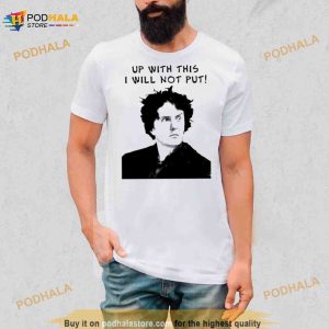 Up With This Bernard Black Black Books Shirt