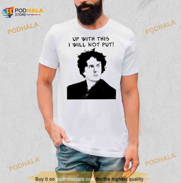 Up With This Bernard Black Black Books Shirt