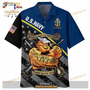 US Navy Sailor All Gave Some, Some Gave All Aloha Funny Hawaiian Shirt