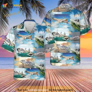 US Navy Vought F-8 Crusader Hawaiian Shirt, 3D Hawaiian Aloha Shirt