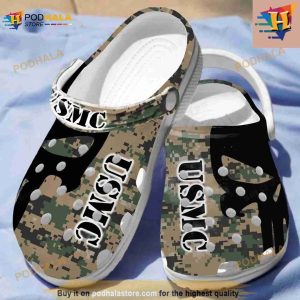 Usmc Desert Digital Camo Classic Crocs Clog Shoes 2