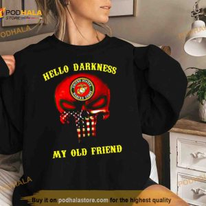 Usmc Hello Darkness My Old Friend Shirt 2