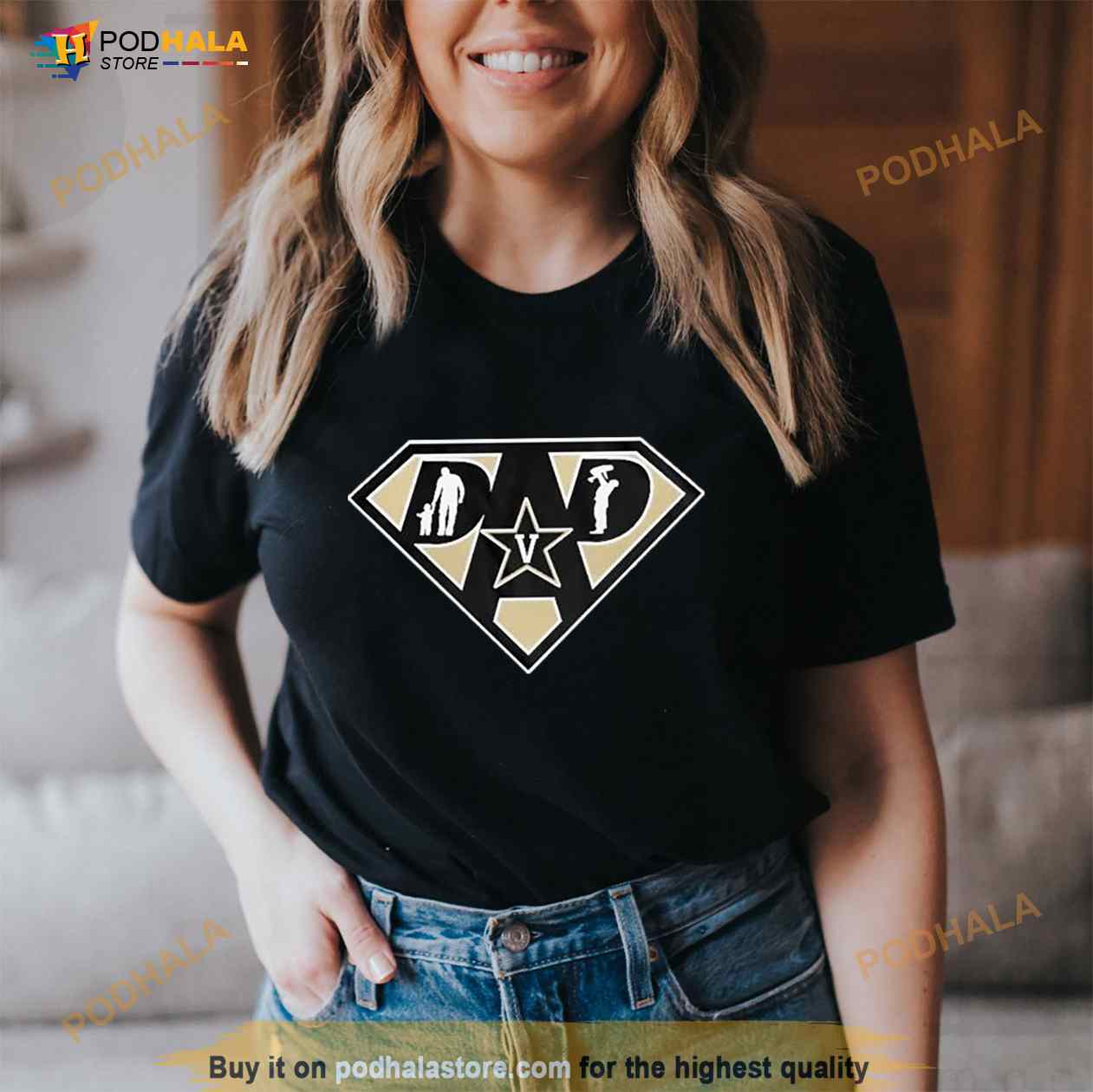 Vanderbilt Commodores Super Dad Shirt Vanderbilt Commodores Super Dad Shirt