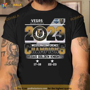 Vegas Golden Knights 2023 Western Conference Champions 17 18 22 23 Shirt