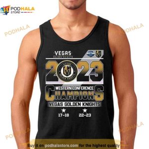 Vegas Golden Knights 2023 Western Conference Champions 17 18 22 23 Shirt 3