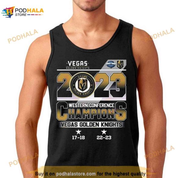 Vegas Golden Knights 2023 Western Conference Champions 17 18 22 23 Shirt