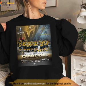 Vegas Golden Knights 2023 Western Conference Champions Framed Shirt 3