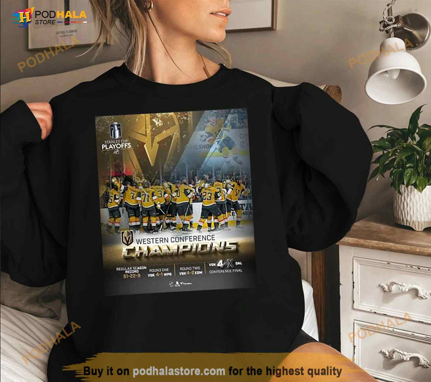 Vegas Golden Knights 2023 Western Conference Champions Framed Shirt Vegas Golden Knights 2023 Western Conference Champions Framed Shirt