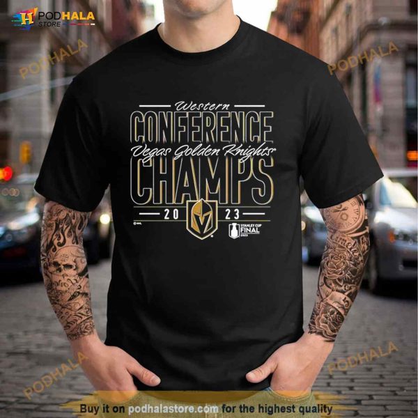 Vegas Golden Knights 2023 Western Conference Champions Goal Shirt