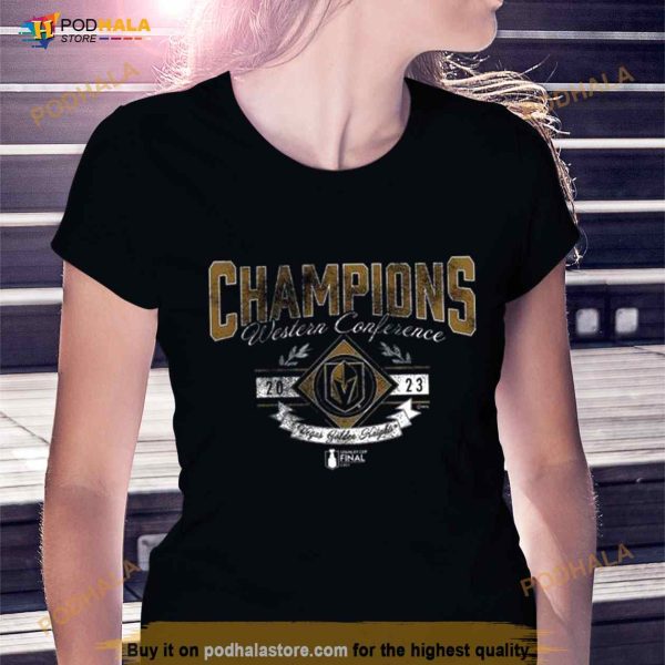 Vegas Golden Knights 2023 Western Conference Champions Icing Tri Blend Shirt