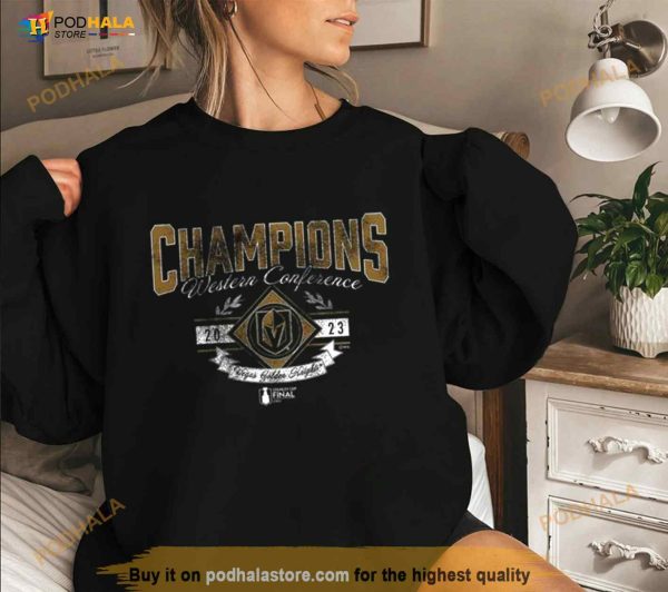 Vegas Golden Knights 2023 Western Conference Champions Icing Tri Blend Shirt
