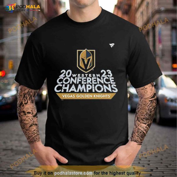 Vegas Golden Knights 2023 Western Conference Champions Locker Room T Shirt