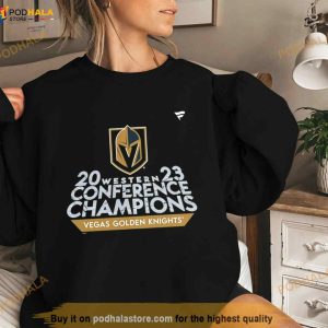 Vegas Golden Knights 2023 Western Conference Champions Locker Room T Shirt 2