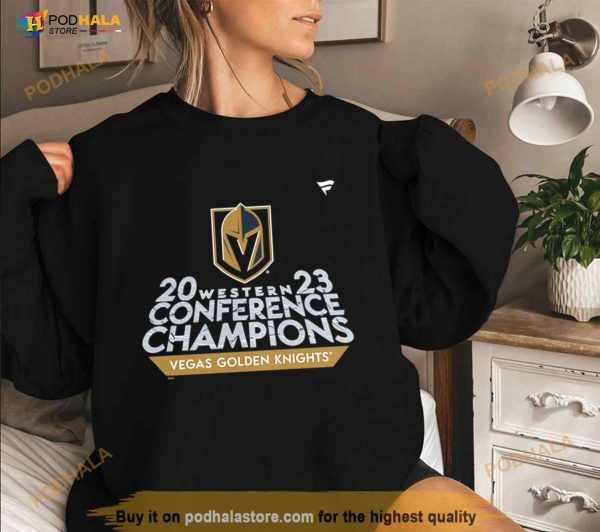 Vegas Golden Knights 2023 Western Conference Champions Locker Room T Shirt
