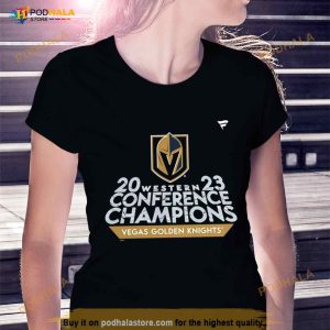 Vegas Golden Knights 2023 Western Conference Champions Locker Room T Shirt 3