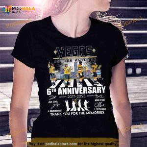 Vegas Golden Knights Abbey Road 6th Anniversary 2017 2023 Thank You For The Memories Signatures Shirt 2