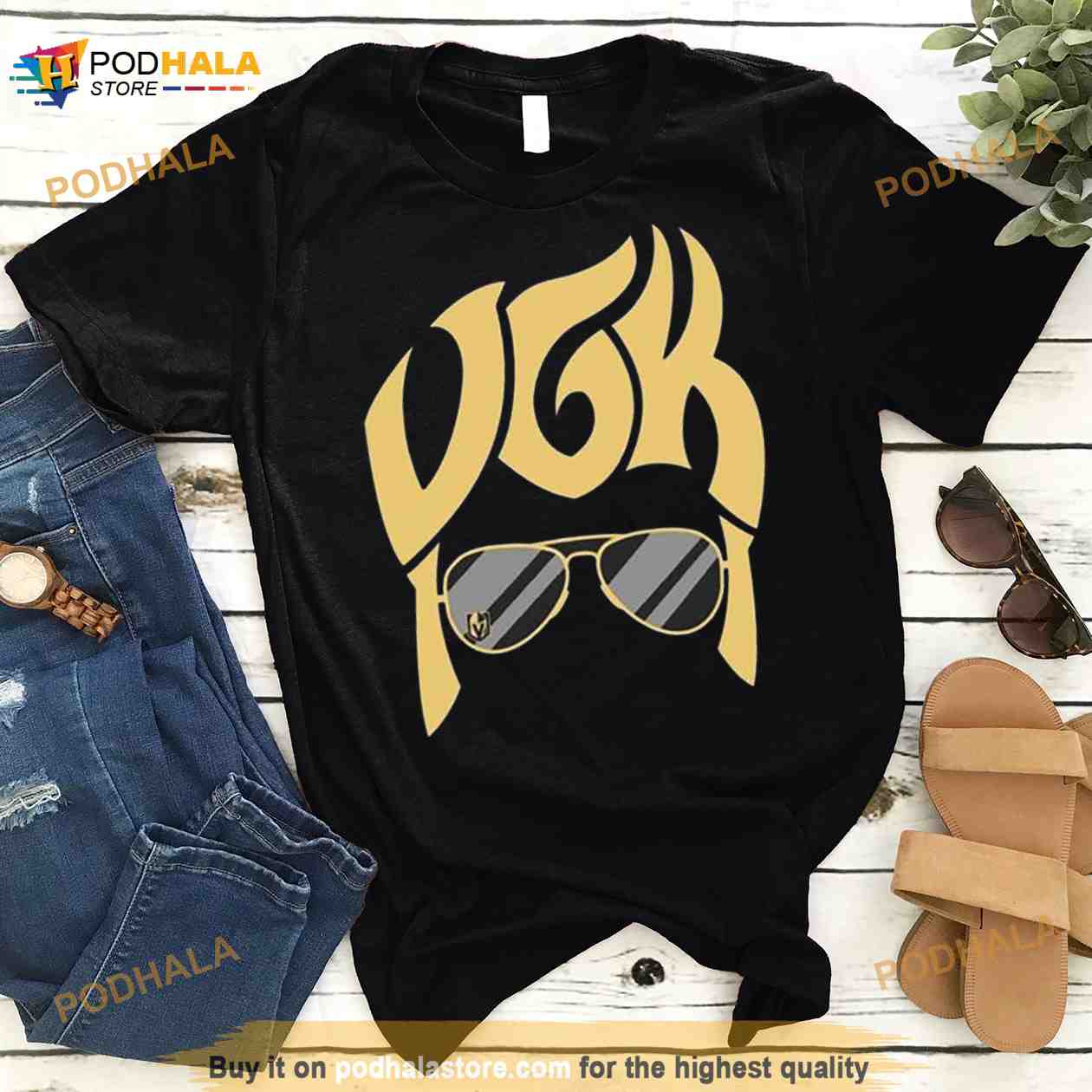 SuperStitchesLV Vegas Golden Knights (VGK) Elvis T-shirts