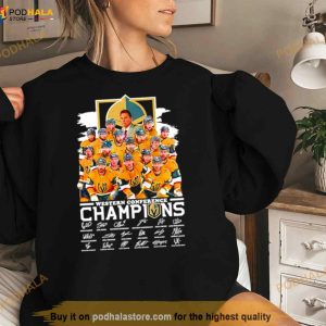 Vegas GOlden Knights Western Conference Champions signatures Shirt