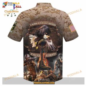 Veteran Us Army In Memory Of Our Fallen Brothers Aloha Funny Hawaiian Shirt 2