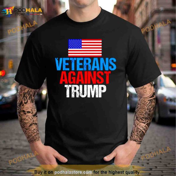 Veterans against Trump USA flag Shirt