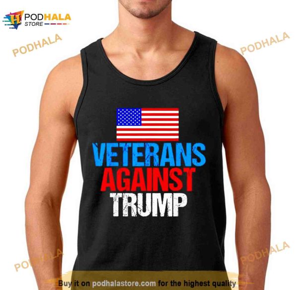 Veterans against Trump USA flag Shirt