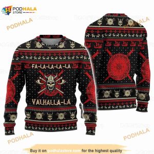 Viking 3D Funny Ugly Sweater For Women, Merry Christmas Gifts