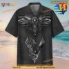 Viking Black Raven Hawaiian Shirt, Tropical Shirt For Women