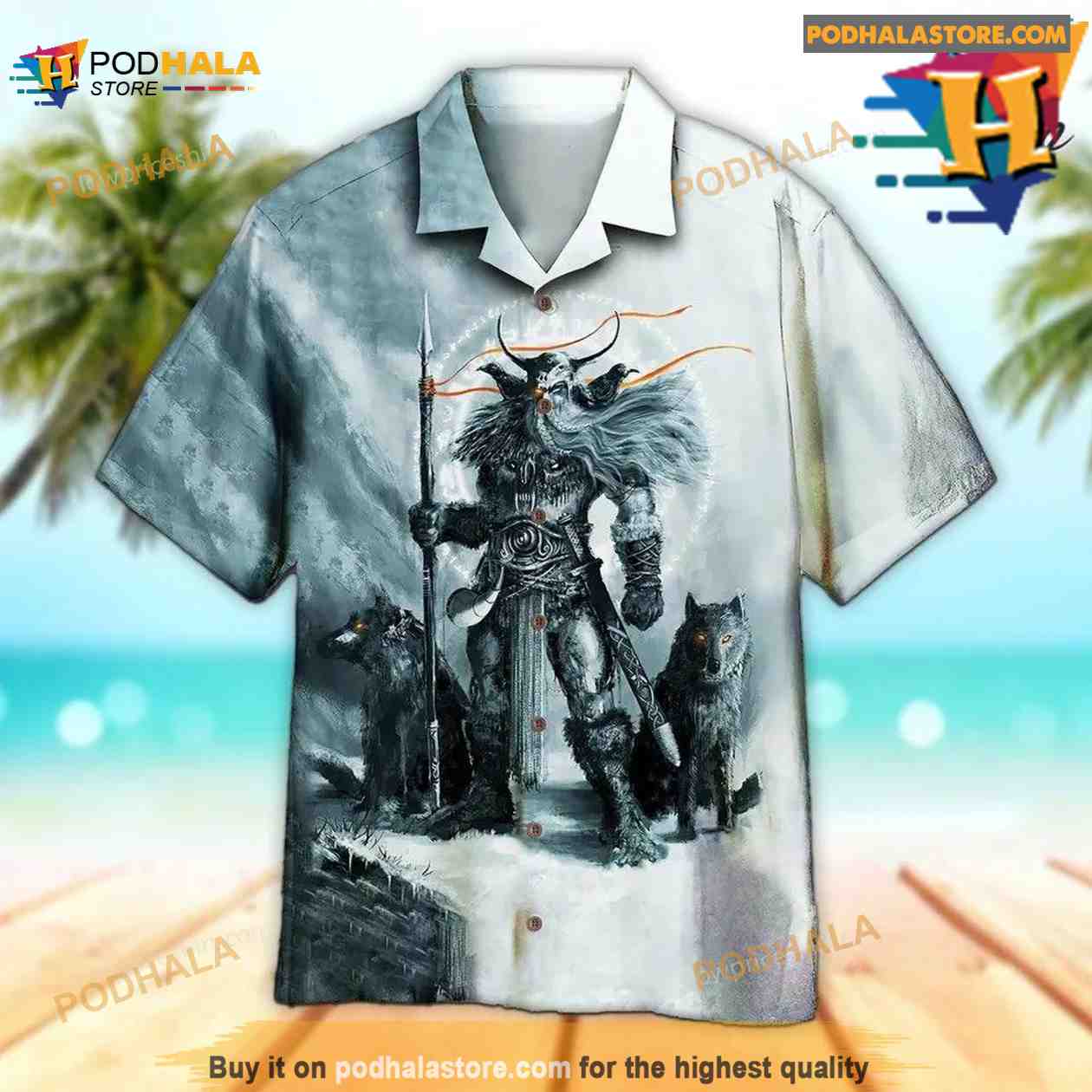 Viking Valhalla The Ravens 3D Hawaiian Shirt For Men And Women Gift -  YesItCustom