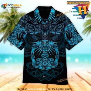 Viking Blue Aloha Hawaiian Shirt Tropical Shirt For Women 2