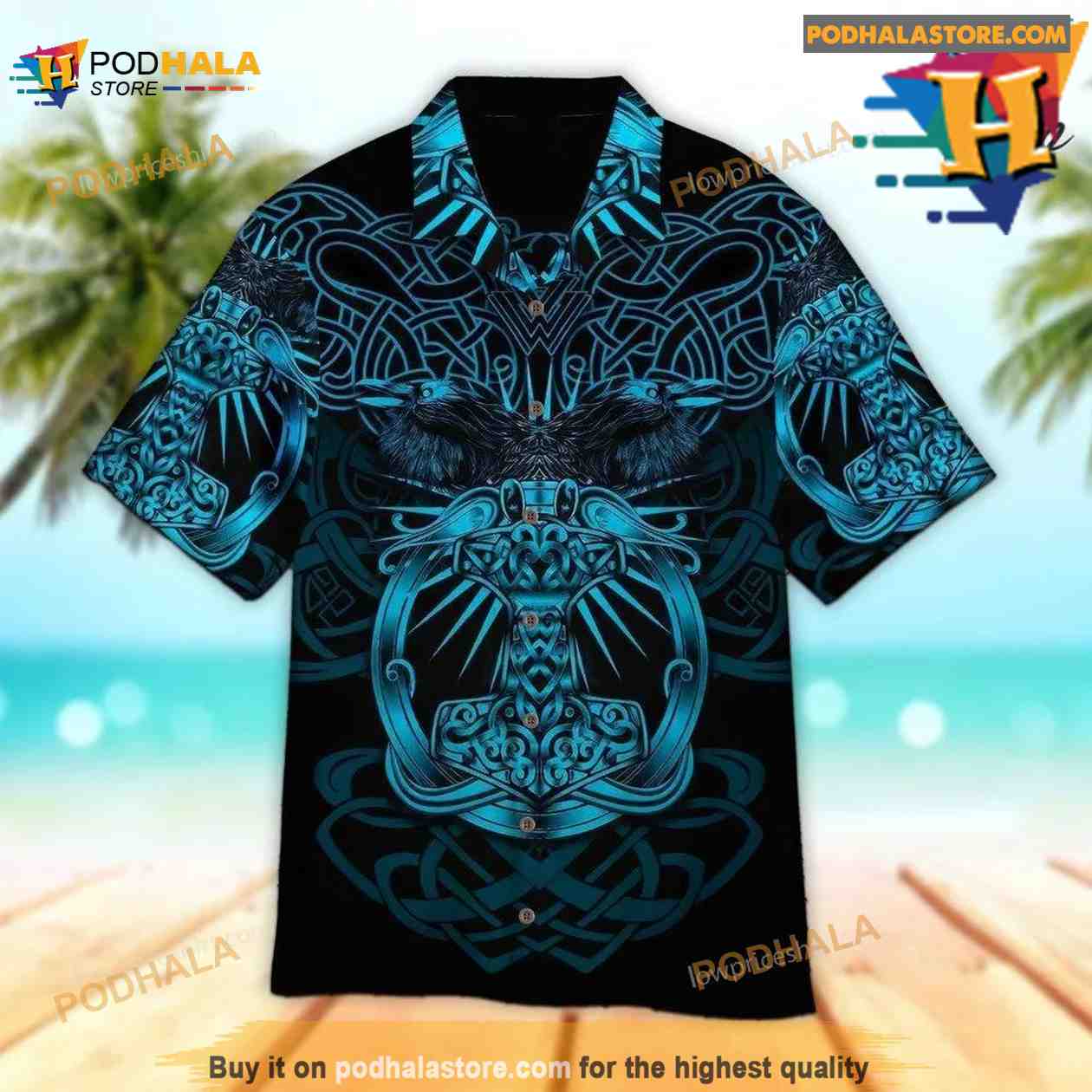 Viking Victory Style Personalized Hawaiian Shirt - Trendy Aloha - Trendy  Aloha