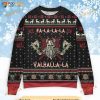 Viking Fa La La La Valhalla La Ugly Knitted Christmas 3D Sweater