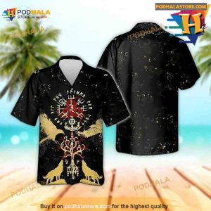 Viking Fenrir And Raven Hawaiian Shirt Tropical Shirt For Women 2
