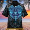 Viking King Blue Art Hawaiian Shirt, 3D Summer Beach Button Shirt