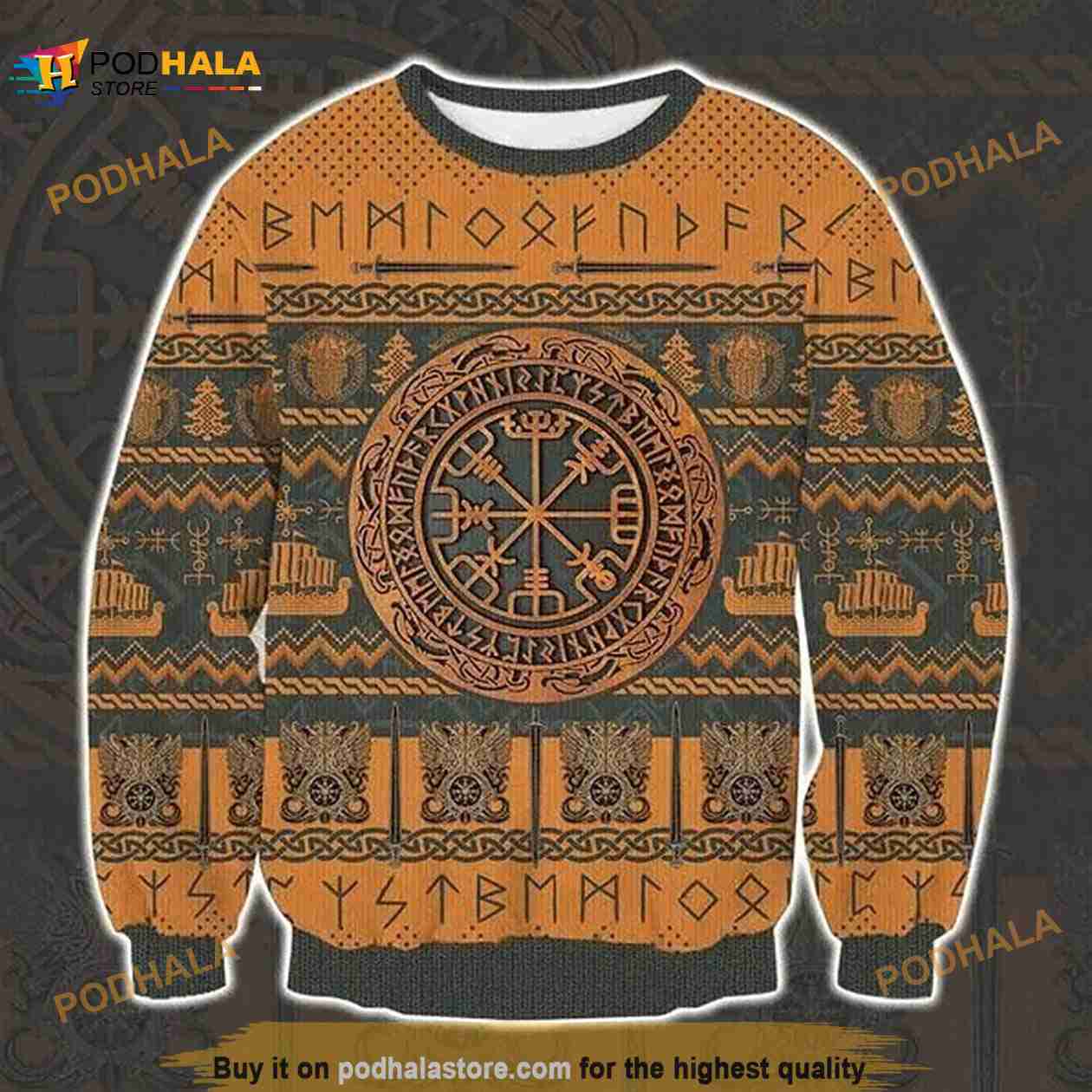 3D Fa-la-la-la Valhalla-la Viking Christmas Funny Ugly Sweater - Bring Your  Ideas, Thoughts And Imaginations Into Reality Today