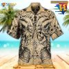 Viking Old Man With Skull Vintage Hawaiian Shirt, Tropical Shirt